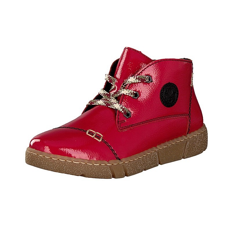 Botas Rieker N1740-33 Para Mulher - Vermelhas